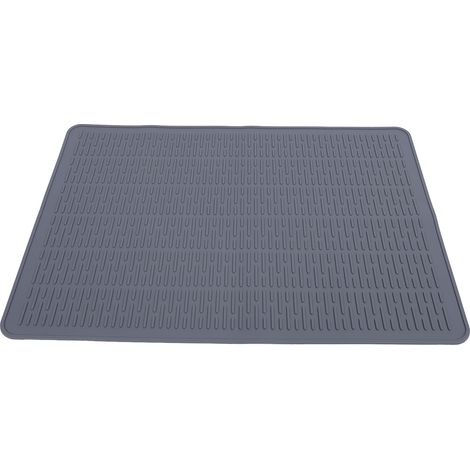 Silikon-Herdabdeckung 50 x 70 cm, rutschfest, wärmeisolierend, für Elektroherde, Geschirrtrockner, dunkelgrau (1/5)