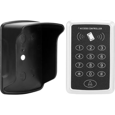Système de contrôle d'accès par carte RFID étanche pour extérieur avec 10 étiquettes porte-clés (1/5)