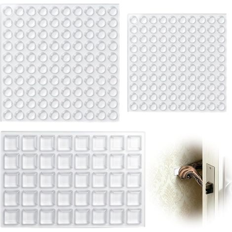 240 Pièces Patin Silicone Transparent, Tampon Silicone pour Meubles, Amortisseur Porte Placard Anti Bruit, Protection Murale, Patin Antidérapant pour Meubles Portes Tiroirs Chaises (1/5)