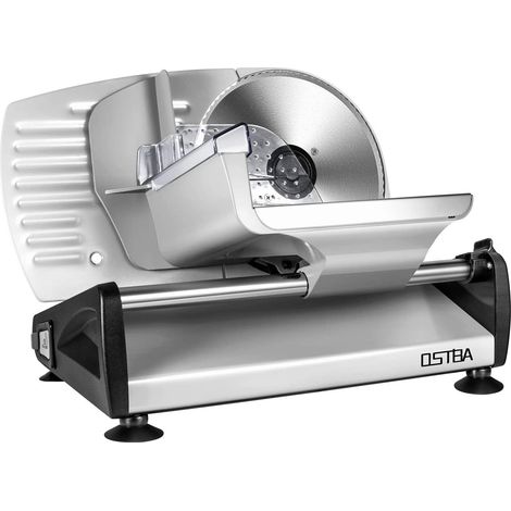 YASHE Trancheuse électrique SL-518, 150 W, lame 19 cm, coupe 0–15 mm, argent (1/5)