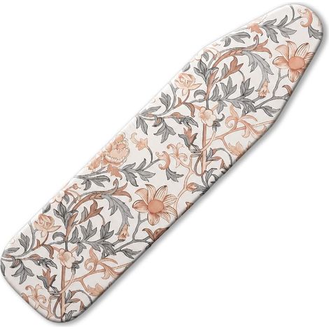 Housse de Table à Repasser, Coussin de Repassage, Protection de Fer, délicat Motif Floral, Rembourrage épais, résistant à la Chaleur, Lavable, avec Bord élastique pour Tables à Repasser (1/5)