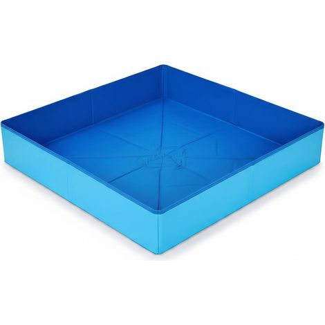 CCYKXA Welpenpool, faltbarer Hundepool, Hundebadewanne aus Kunststoff – 50 x 50 x 10 cm, blaue Mehrzweckbadewanne für Welpen (1/5)