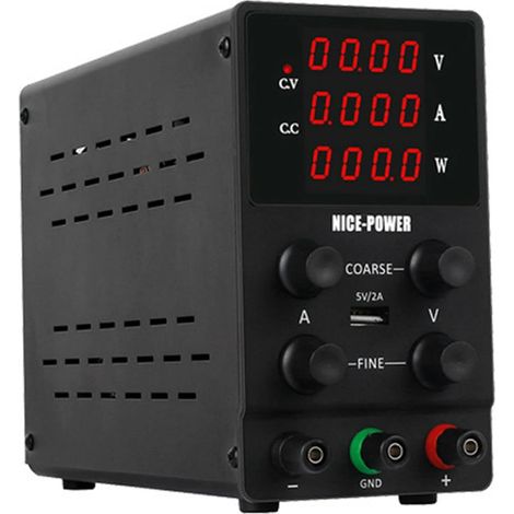 Gojoy – Alimentation régulée 30V 0-10A – Transformateur d'alimentation de laboratoire à découpage variable – Stabilité de tension ≤ 0,1% (1/5)
