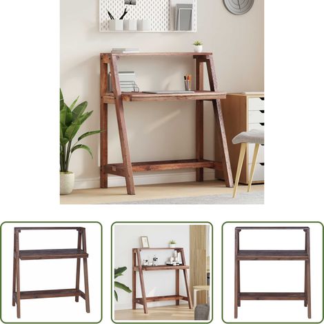 Bureau vintage - Bureau Marron 90 x 50 x 103 cm Bois Recyclé Solide (1/5)