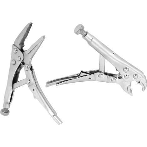 2-teiliges Set geschliffener, gerader Schraubzwingen mit Verriegelungsfunktion (1/5)
