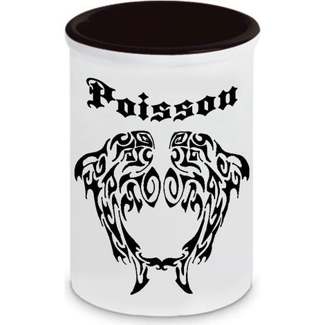 Pot à stylos en céramique Poisson Cbkreation