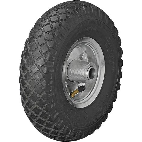 Roulette roue jockey jante metal avec pneu daire 260x85mm