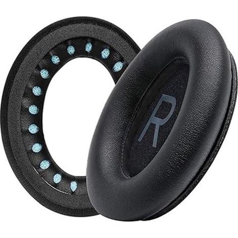CulinaX ® -Coussinets améliorés pour écouteurs Bose QC45 et SE (QuietComfort 45) Cuir Souple, Mousse à mémoire de Forme