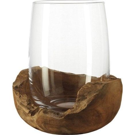 Lanterna trasparente Leonardo Terra 27 cm di altezza (1/3)