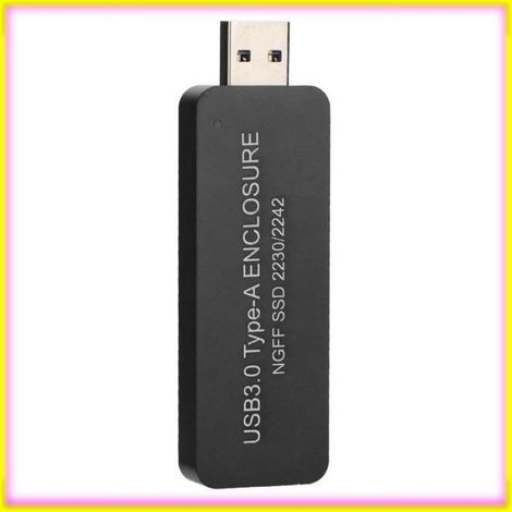 keenso Boîtier SSD externe Boîtier USB3.0 télescopique de Type disque U Portable, boîtier externe M.2 NGFF informatique boite Noir (1/5)