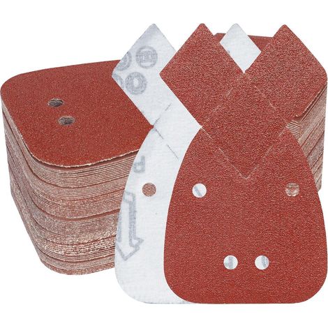 Schleifpapier Maus Klett 93x168mm 40 4 Trous 40 grits 70 Pieces (1/5)