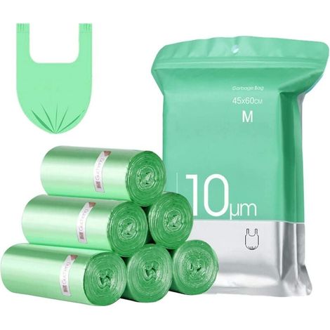 100 Müllbeutel, 15–20 l, extrem widerstandsfähig, auslaufsicher, mit Griff – (1/5)