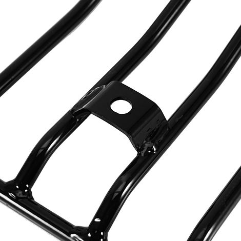 Porte-bagages arrière rétro pour moto (pour Harley-Davidson XL883/1200 X48) (Noir) (avec description) (La marque déposée Harley GBC enfreint le droit d'auteur et ne peut être référencée aux États-Unis (1/5)
