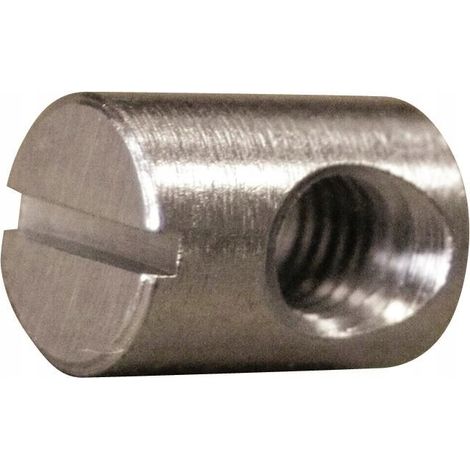 Tuercas cilíndricas galvanizadas M 6, 8 unidades.