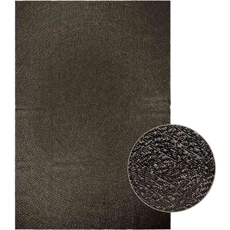 Teppich ZIZUR Anthrazit 200x290cm Jute-Optik Indoor und Outdoor