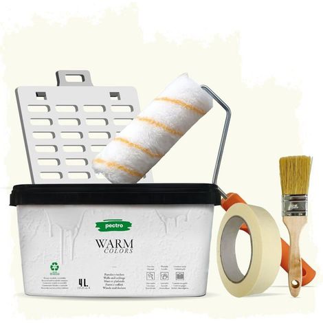 Pintura - PECTRO - Monocapa - Blanco Antiguo - 4L - Kit Completo Incluido