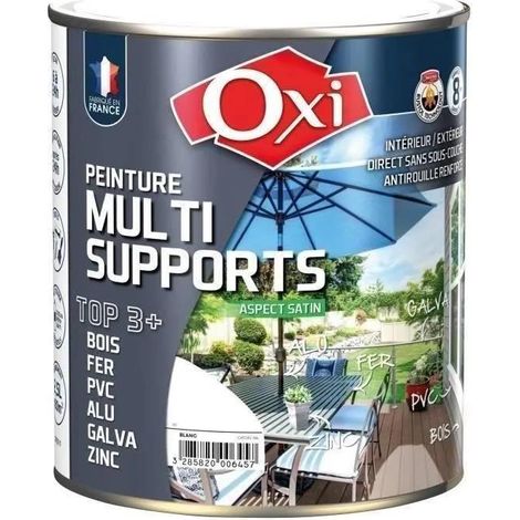 Oxi TOP3 vernice satinata bianca 2,5 litri multi-supporto