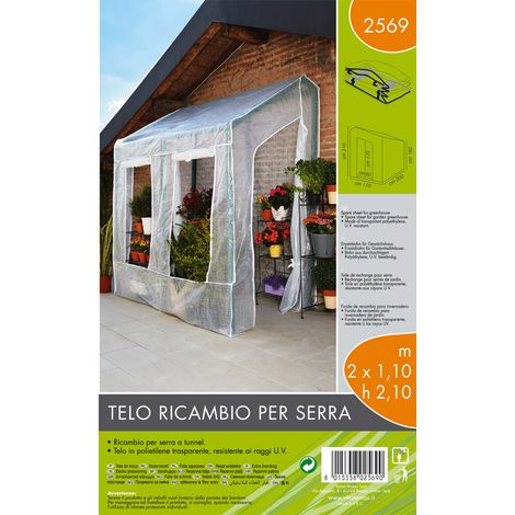 Telo ricambio per serra (200 x 110 x h 210 cm) (1/2)