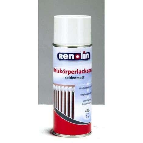 6x Renolin Heizkörperspray 400ml Weiß Seidenmatt Lack Farben Anstriche Sprühen