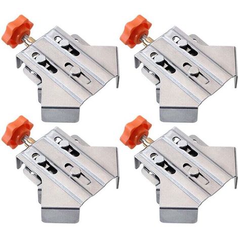 Pince D'Angle - Acier Inoxydable 103 X 86 X 36 Mm - Pour Serrage À Angle Droit En Forme De T - 4 Pièces (1/4)