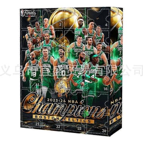 Calendrier de l'Avent, boîte surprise de basket-ball, boîte surprise de basket-ball NBA, boîte surprise d'étoiles, ornements, décoration pour la maison et le jardin, boîte surprise du Hall of Fame (1/5)
