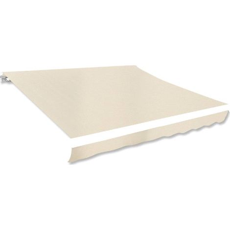 Toile d'auvent,Store extérieur Auvent de rechange,pour balcon,terrasse Crème 3 x 2,5 m (cadre non inclus) -FR47805
