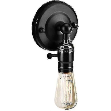 Douille de lampe vintage Edison rétro, interrupteur mural, usage domestique, décoration, 220 V (1/2)