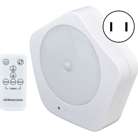 Veilleuse à induction dimmable AC110-220V 0,5W avec télécommande et minuterie pour cuisine et chambre (prise américaine). (1/5)