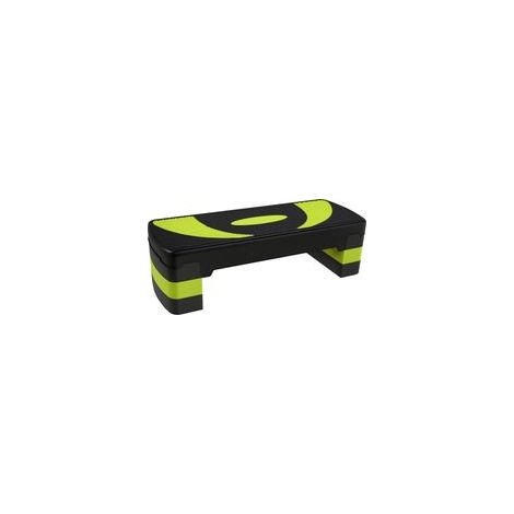 Höhenverstellbarer Aerobic-Stepper mit rutschfester Oberfläche, 80 x 31 x 20 cm, schwarz und grün
