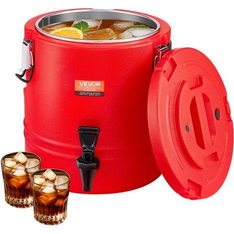 Dispensador de Bebidas Térmico 11,4 L con Grifo, Jarra Térmica de Acero Inoxidable 304 para Bebidas Frías y Calientes, Ideal para Té, Café, Restaurantes y Exteriores, 295 x 295 x 345 mm (1/5)