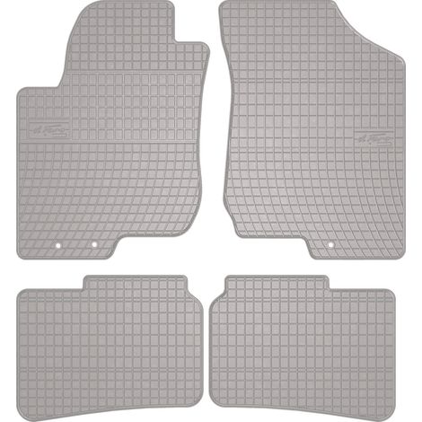 Alfombrillas de goma para coche: Hyundai i30 I hatchback, familiar, CW (2007-2012) - color gris a juego (1/5)