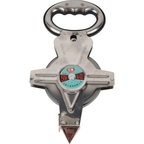 Mètre ruban rétractable en acier inoxydable de 50 m, outil métrique pour la construction et l'arpentage (1/5)