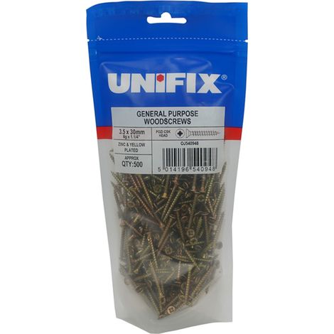 Unifix General Purpose Chippy Woodscrews 5.0 x 100/66mm - 450 (1/2)