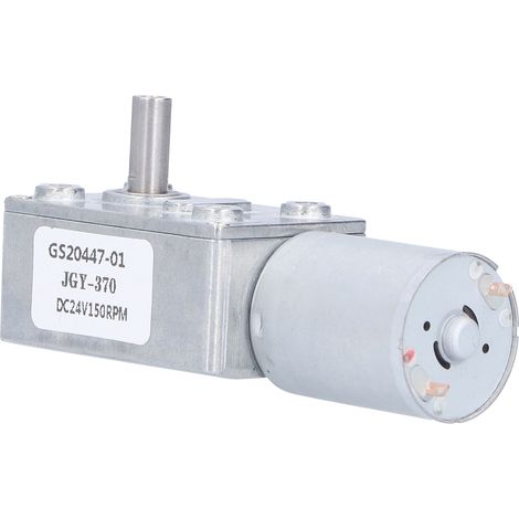 Moteur à engrenage à vis sans fin 24 V CC avec régulateur, mini-turbine réducteur à couple élevé pour robots et serrures électroniques, 24 V, 150 tr/min (1/5)