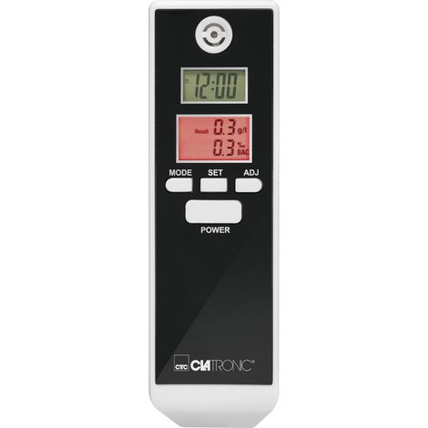 Clatronic AT 3605 Alkoholtester Weiß, Schwarz 0.0 bis 1.9 ‰ inkl. Display, Verschiedene Einheiten an (1/2)