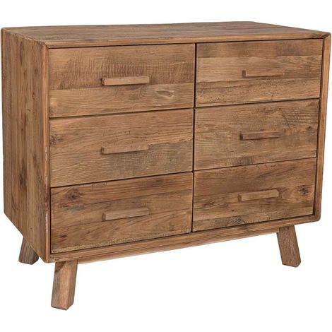Cómoda de madera marrón 103x48x85h cm (1/5)