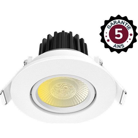 Foco LED orientable CCT BBC de 8 W, 2700/3000/4000 K regulable en intensidad – Garantía de 5 años Miidex Lighting® (1/5)