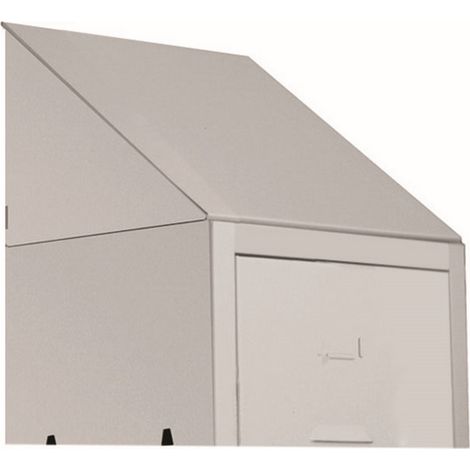 TETTO INCLINATO ANTI POLVERE CM.36X34 PER ARMADIO SPOGLIATOIO 1 POSTO (1/2)