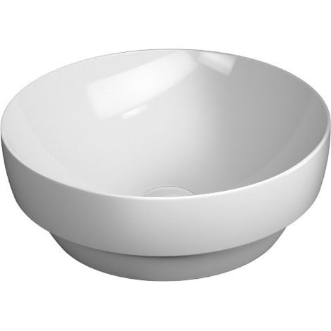 Vasque à poser PURA en céramique, diamètre 40 cm, blanc ExtraGlaze (1/2)