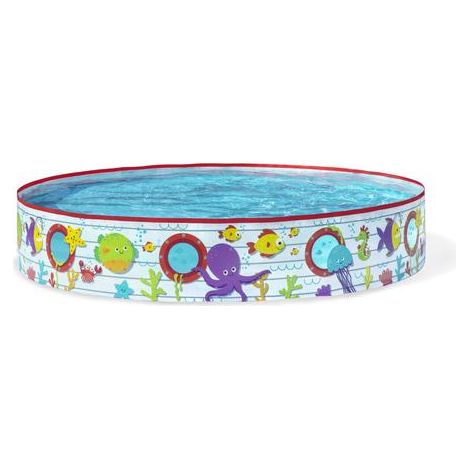 Piscine gonflable rigide en PVC Bestway pour enfants, motif poissons, 152 x 25 cm, à partir de 2 ans, format jardin, 55029 (1/3)