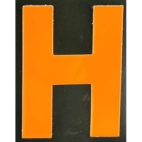 Conacord Reflektierender Klebebuchstabe H orange H Buchstabe (1/2)