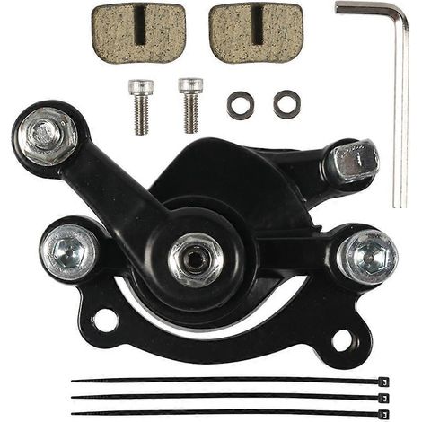 Étrier de frein à disque arrière avec plaquettes de frein pour mini-motos (43, 47, 49 cm³), mini-quads, scooters Go-Ped, motos tout-terrain et pocket bikes, noir - JBMEDIA (1/4)