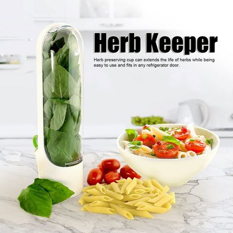 Saver Best Keeper per i prodotti più freschi, produce contenitori salva-frigorifero, contenitore traspirante per la conservazione di erbe fresche (1/4)