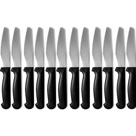 Abert set 12 coltelli pizza carne Rost acciaio manico polipropilene