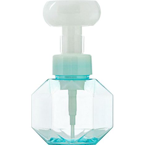 Dispensador de jabón en espuma, botella de plástico rellenable para cocina, para cosméticos, para lavado facial, champú y ducha, 300 ml, 1 unidad (azul)