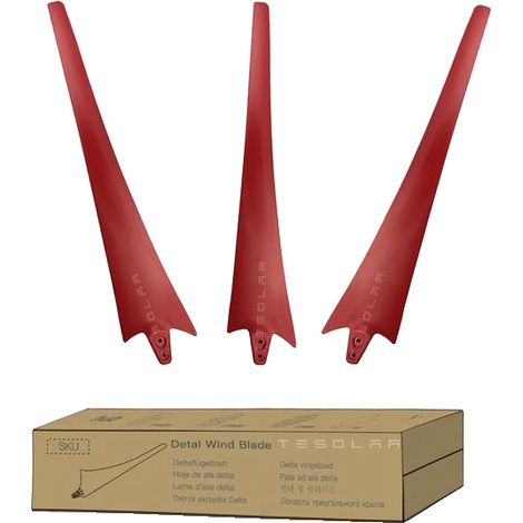 Lames de Vent, Construction en Nylon Durable, Performance Optimale, 3 pièces-a, Lames rouges-a (1/2)