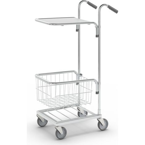 For Demand, Petit chariot de manutention, 1 tablette, 1 panier