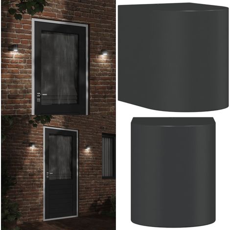 Außenwandleuchte Schwarz Aluminiumdruckguss - Outdoor Wandleuchte - Gartenleuchte - LED Wandleuchte - Edelstahl Wandleuchte - Alu Wandleuchte - Home & Living (1/5)