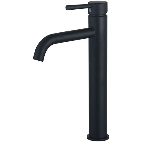 Fortifura Calvi Mitigeur rehaussé lavabo 33.1cm Noir mat (1/5)