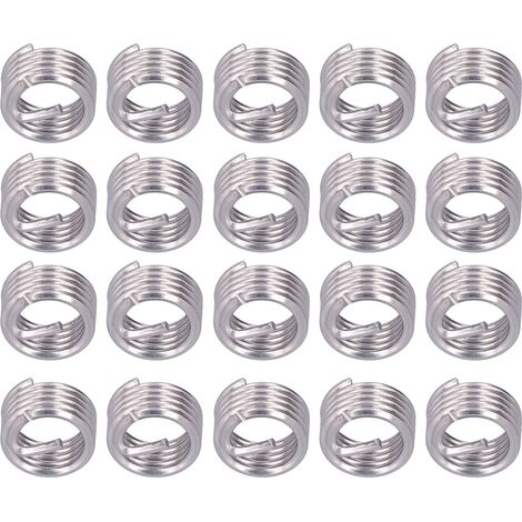 20 Pièces Écrous Filetés M12 x 1.75 pour Réparation de Filetage et Rénovation de Bobines